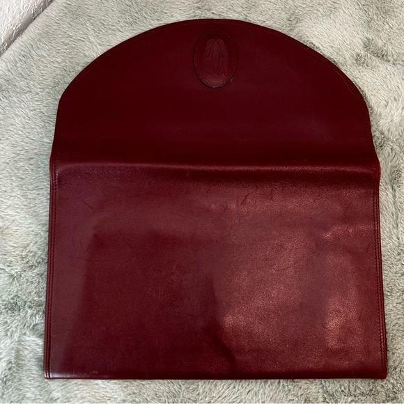 Cartier Must De Cartier Leather Clutch Bag - Picture 3 of 11